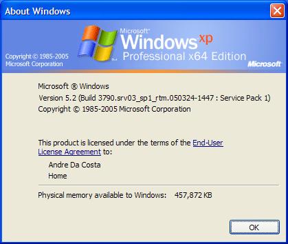 windows xp 64 bit edition